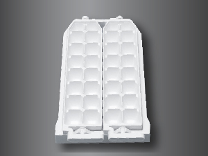 ถาดน้ำแข็งพลาสติกพร้อมระบบแกะน้ำแข็ง